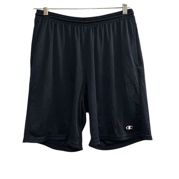 Champion Men's Mesh Shorts Black Size M Elastic Waist Casual - Picture 1 of 10
